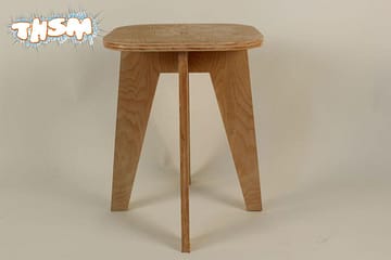 Laser Cut Wooden Stool Template Free Vector