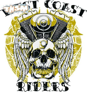 West Coast Riders Poster Vector Art (.eps) Free Vector Download - 3axis.co