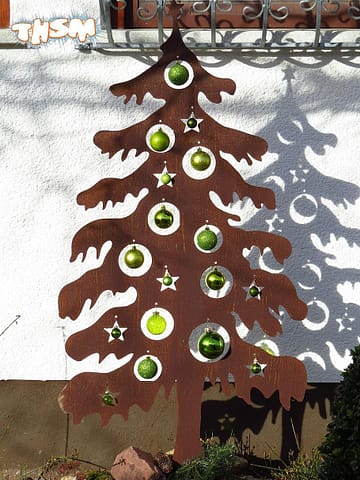 Laser Cut Alternative Christmas Tree Free Vector
