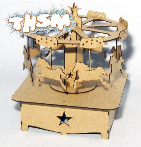 Laser Cut Horse Carousel Free Vector cdr Download - 3axis.co