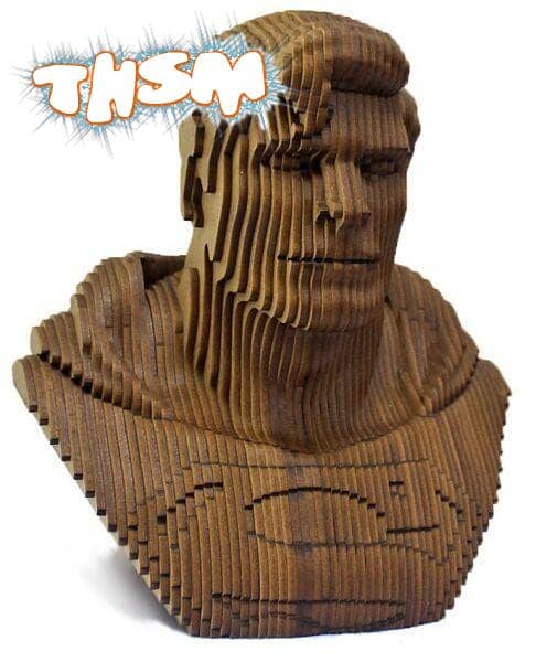 Laser Cut Superman Head Sculpture Layered Wooden Art DXF File