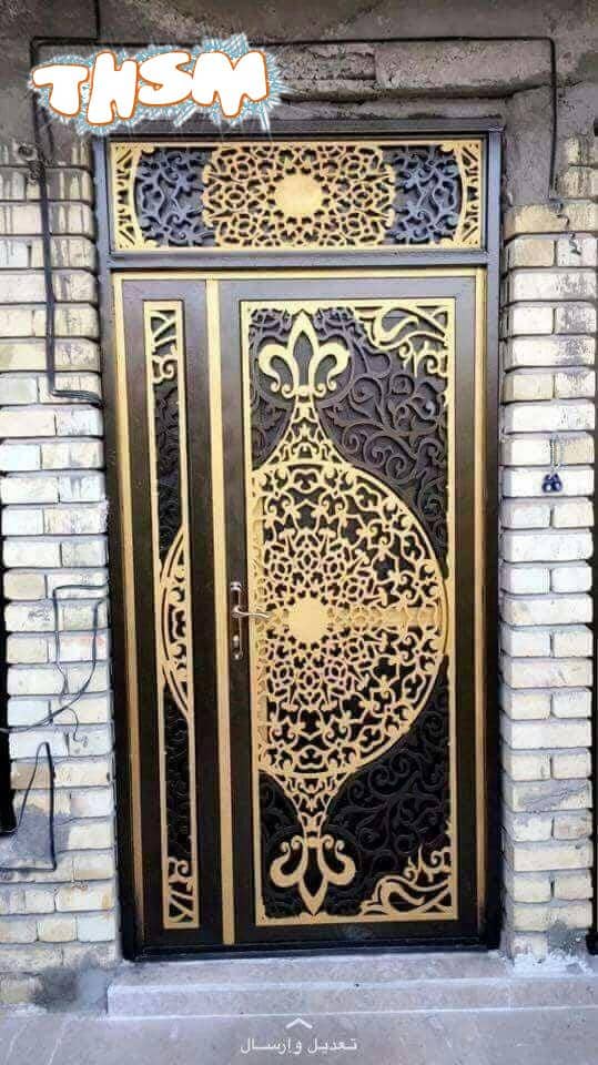 Decorative Single Door Design DXF File Free Download - 3axis.co