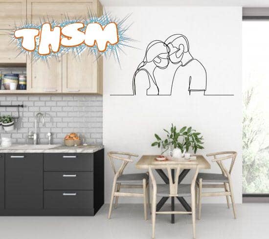 Laser Cut Valentine Wall Art Couple In Masks Free Vector
