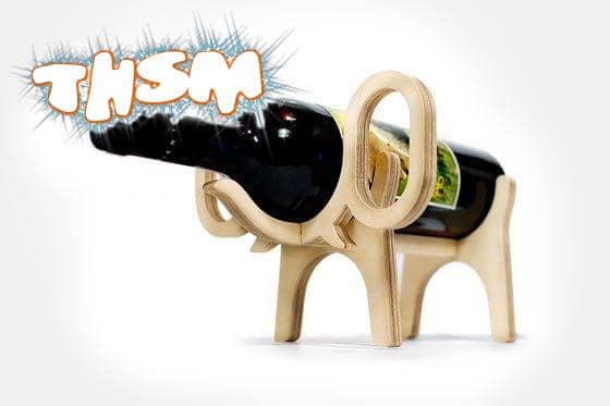 Laser Cut Elephant Wine Bottle Holder Free Vector cdr Download - 3axis.co