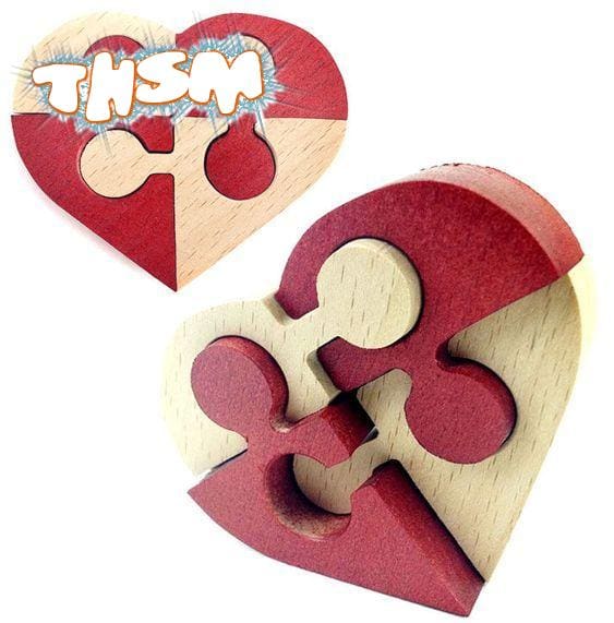 Laser Cut Heart Puzzle Free Vector
