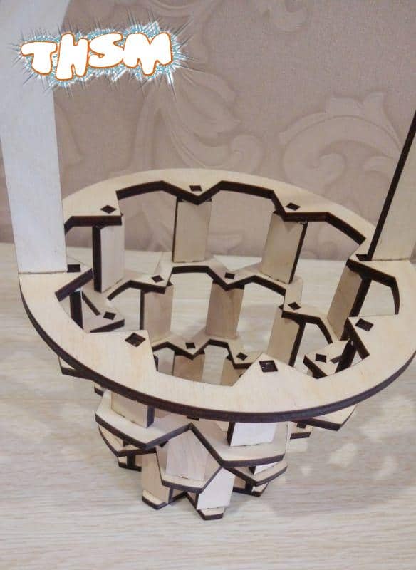 Laser Cut Wooden Candy Basket Free Vector