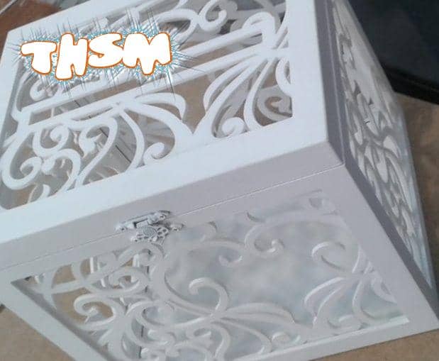 Laser Cut Wedding Box For Money Free Vector cdr Download - 3axis.co