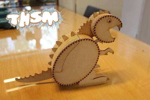 Laser Cut Wooden Box Dinosaur Template SVG File Free Download - 3axis.co