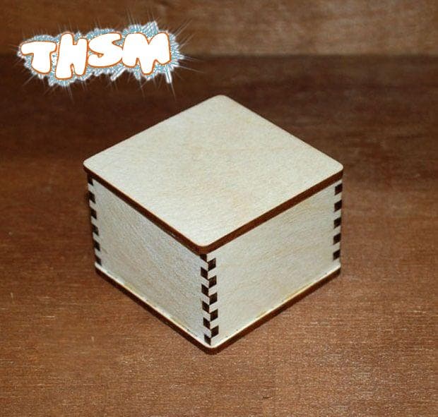 Laser Cut Blank Jewelry Box Blank Unfinished Wooden Box Free Vector