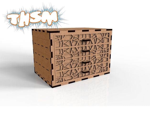 Laser Cut Box DWG File Free Download - 3axis.co