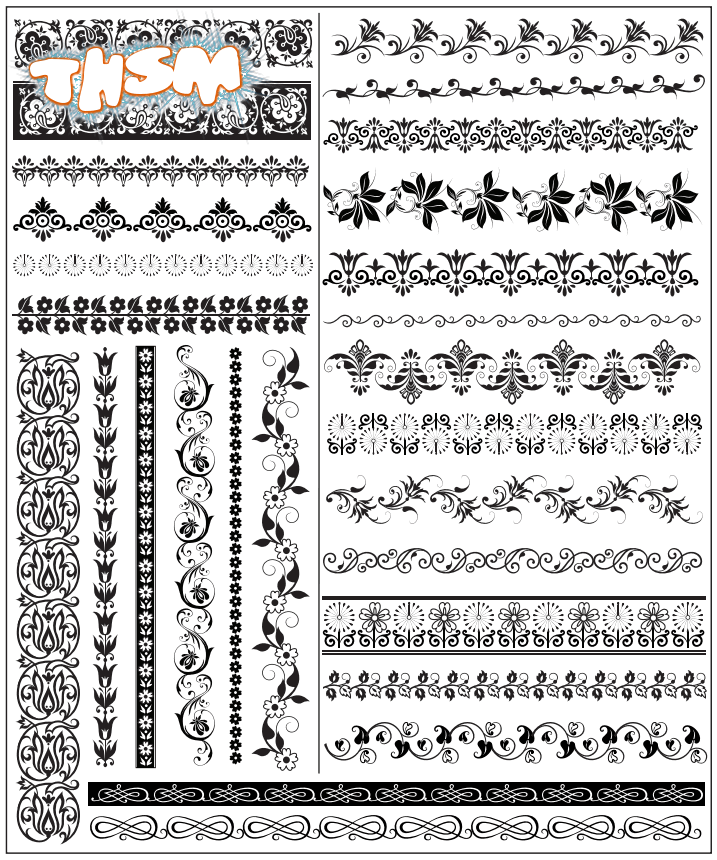 Set Of Decorative Elements (.eps) Free Vector Download - 3axis.co