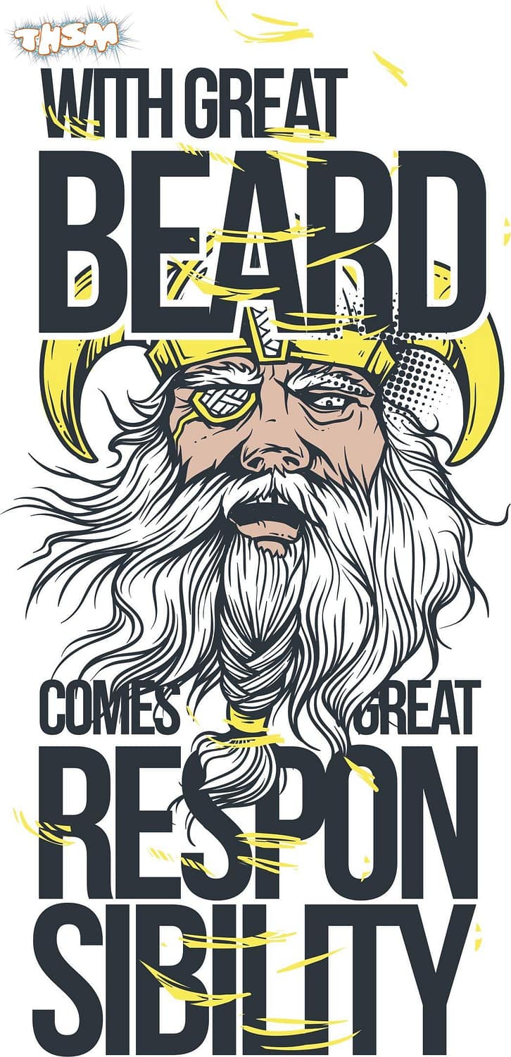 Great Beard Print Free Vector cdr Download - 3axis.co