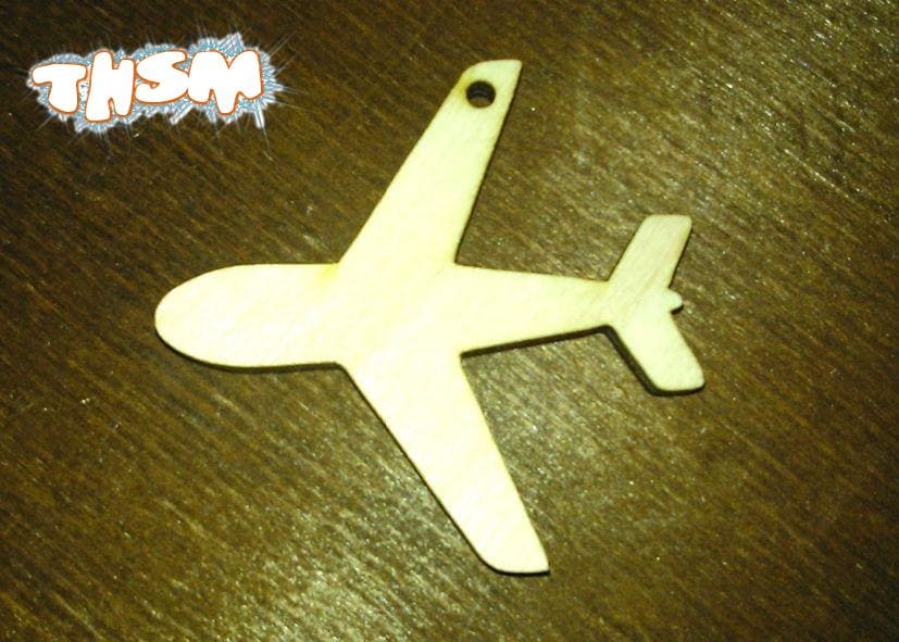 Laser Cut Airplane Plywood Free Vector