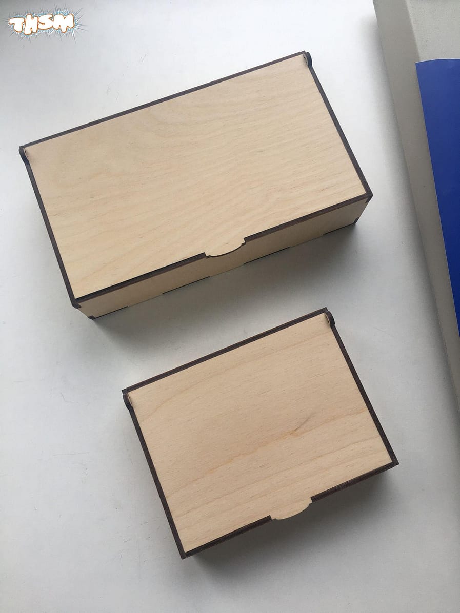 Laser Cut Wooden Boxes With Lids Free Vector