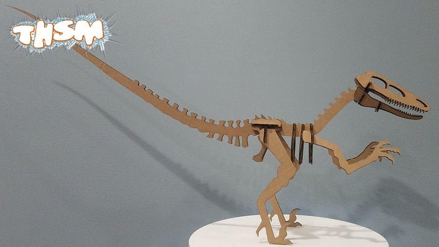 Laser Cut Raptor Dinosaur Velociraptor DXF File Free Download - 3axis.co