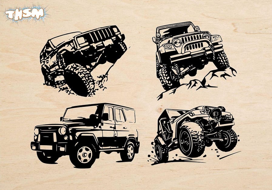 Laser Cut Engrave Jeepers Art Free Vector