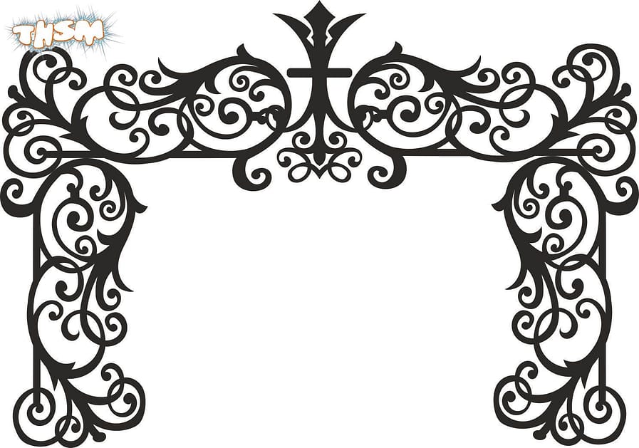 Laser Cut Wedding Event Stage Panel Free Vector