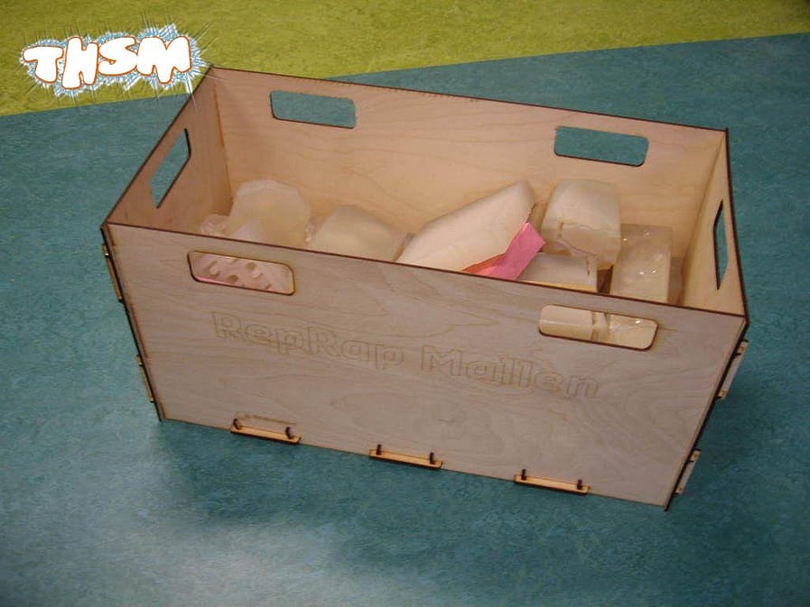 Laser Cut Crate 4mm Plywood Free Vector