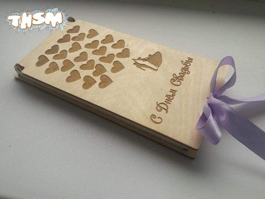 Laser Cut Gift Box With Ribbon Closure Template Free Vector