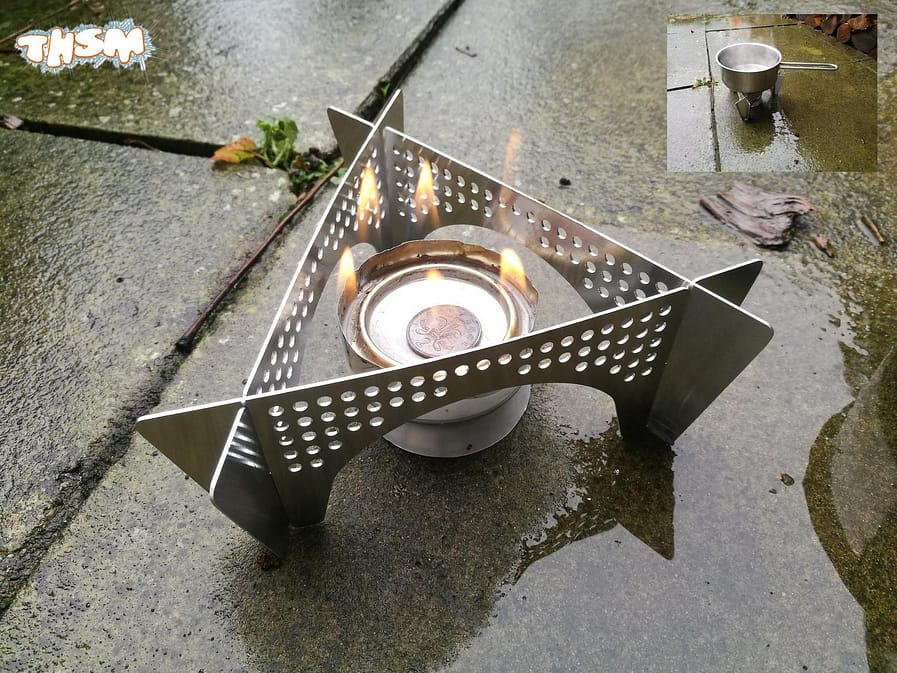 Laser Cut Stove Support Stand Base And Wind Shield For Outdoor Camping Plasma Cut DXF File