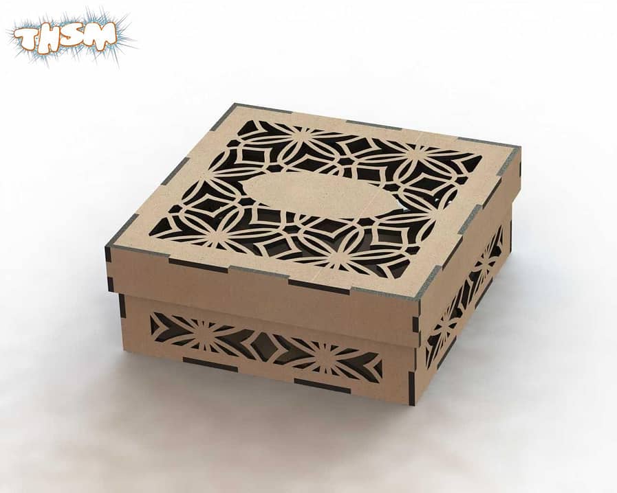 Laser Cut Box Template DXF File Free Download - 3axis.co