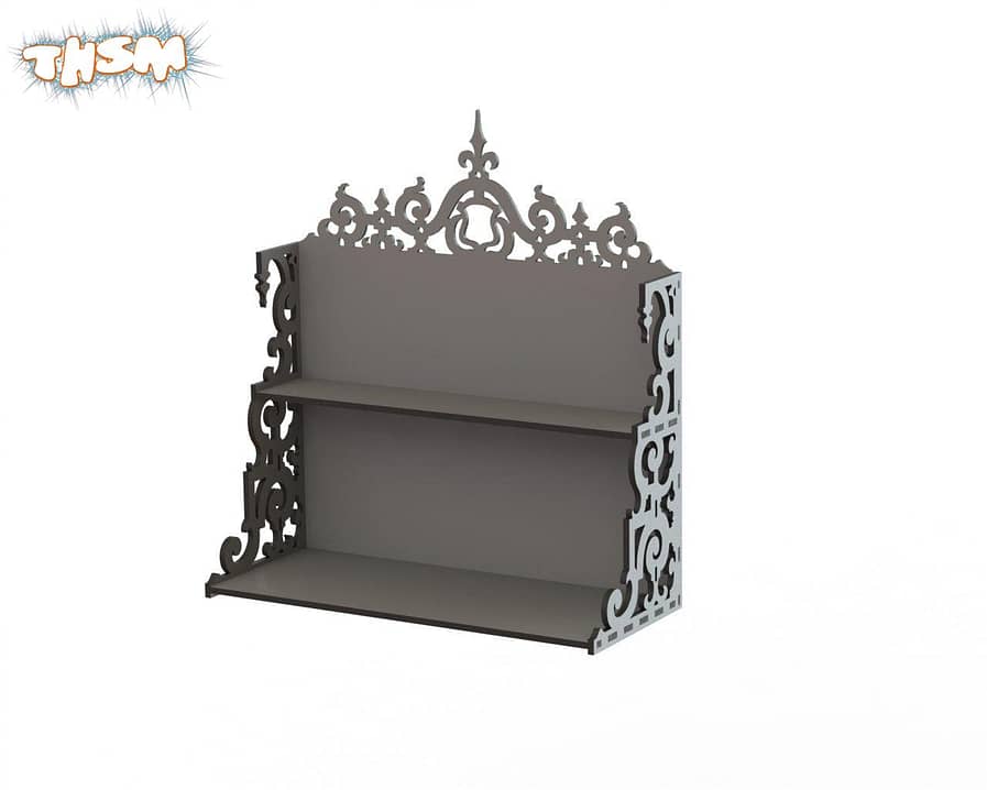 Laser Cut Wall Decor Shelf Free Vector cdr Download - 3axis.co