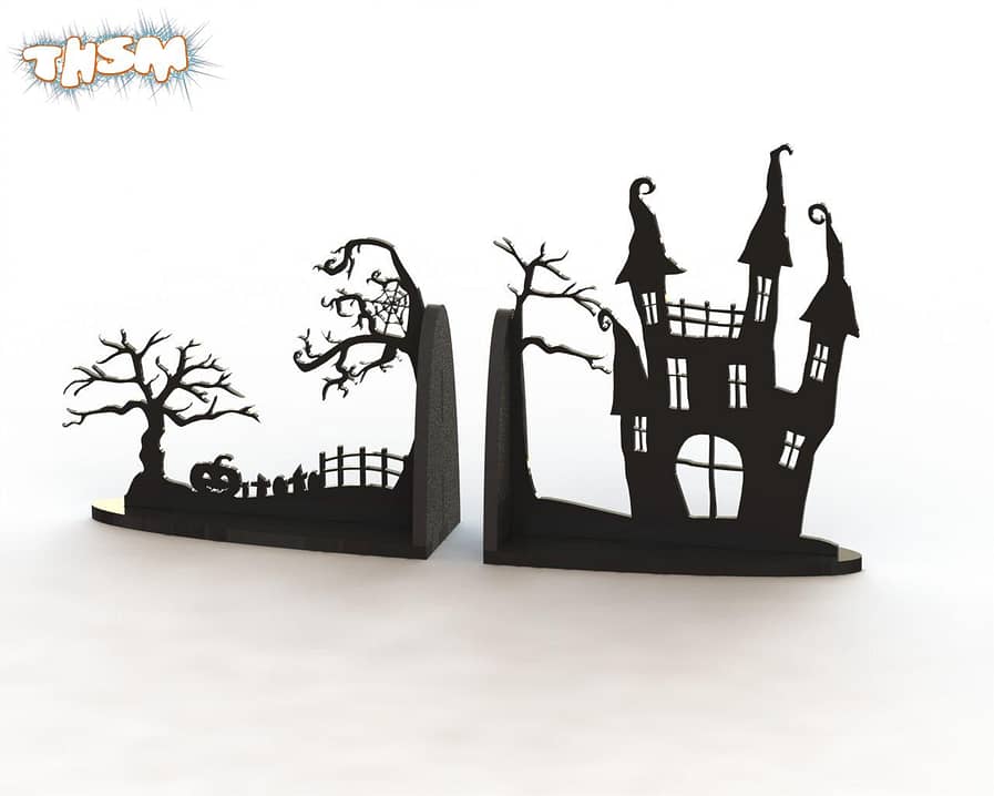 Horror Book Support Laser Cut Free Vector cdr Download - 3axis.co