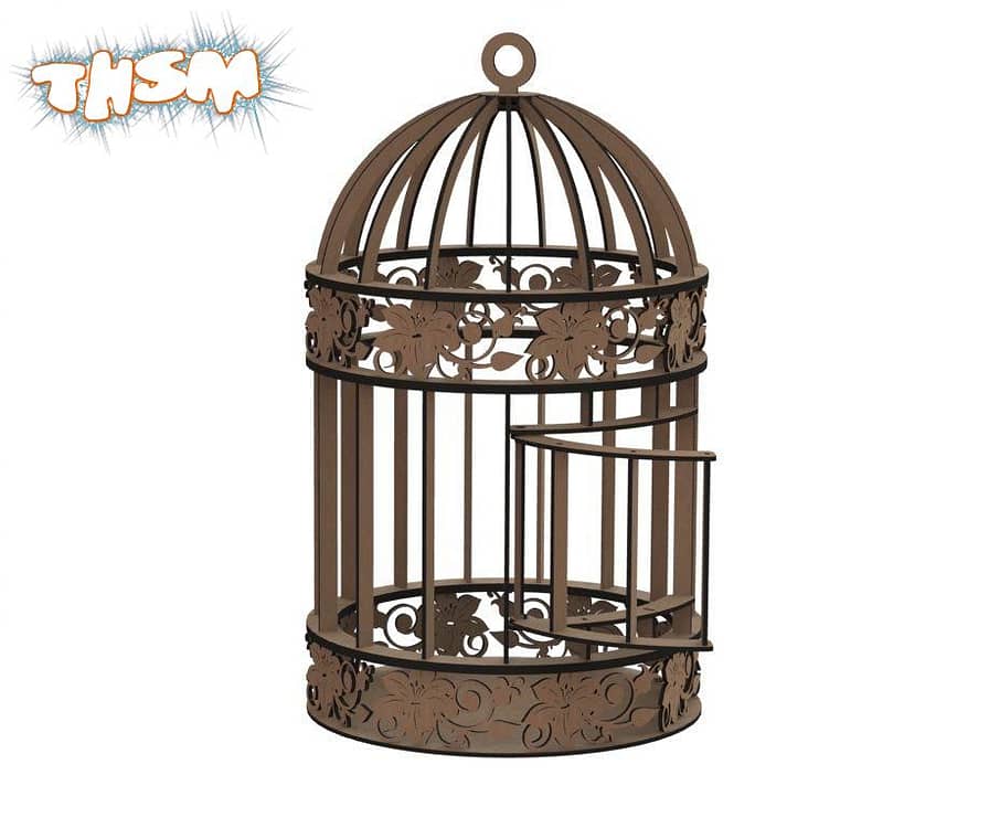 Laser Cut Cage Template Free Vector