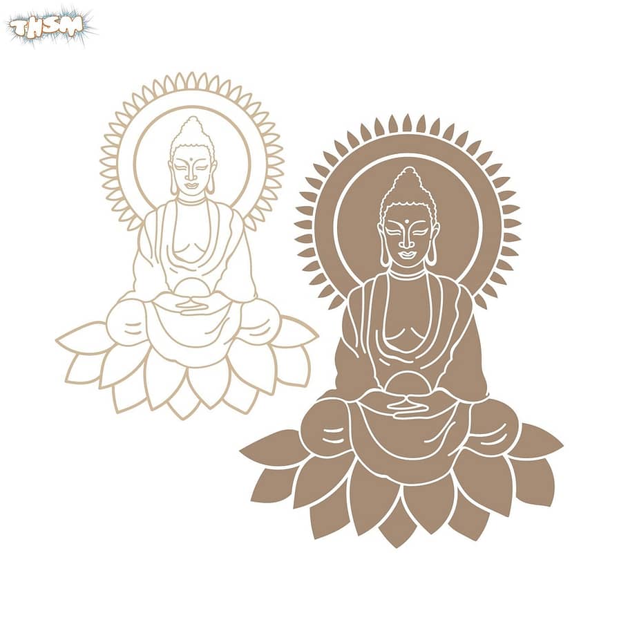 Laser Cut Buddha SVG File