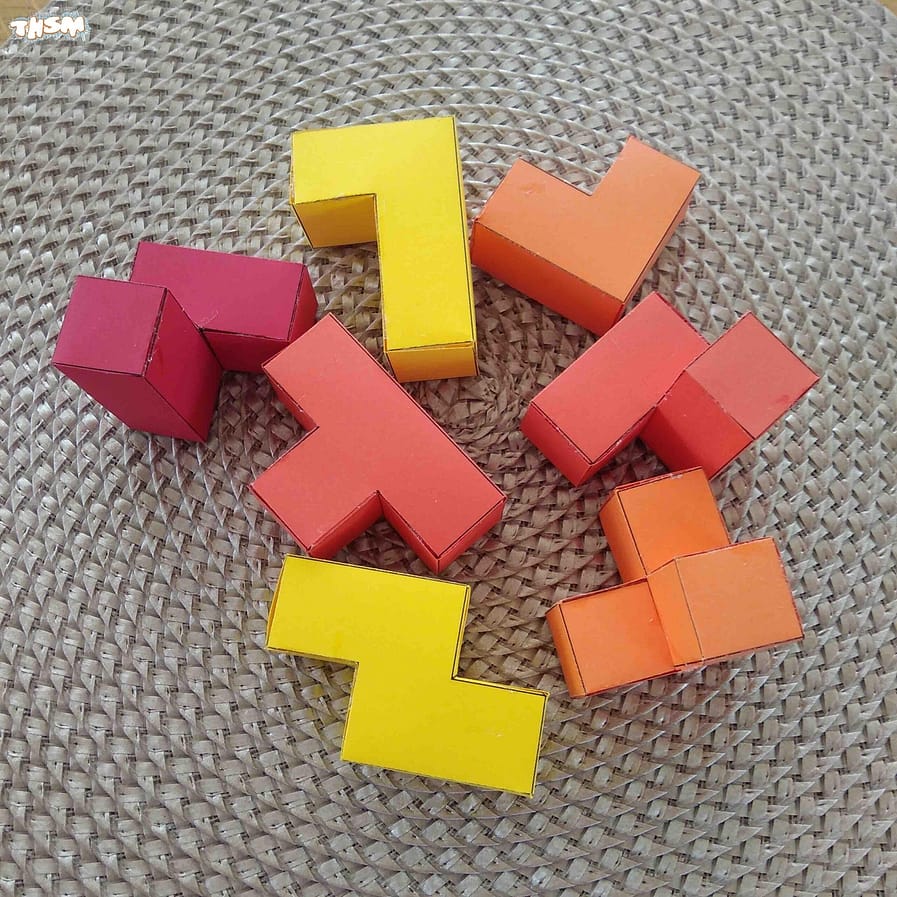 Laser Cut Soma Cube Puzzle Nikitin Squares Educational Kids Toy Tetris 3mm Free Vector