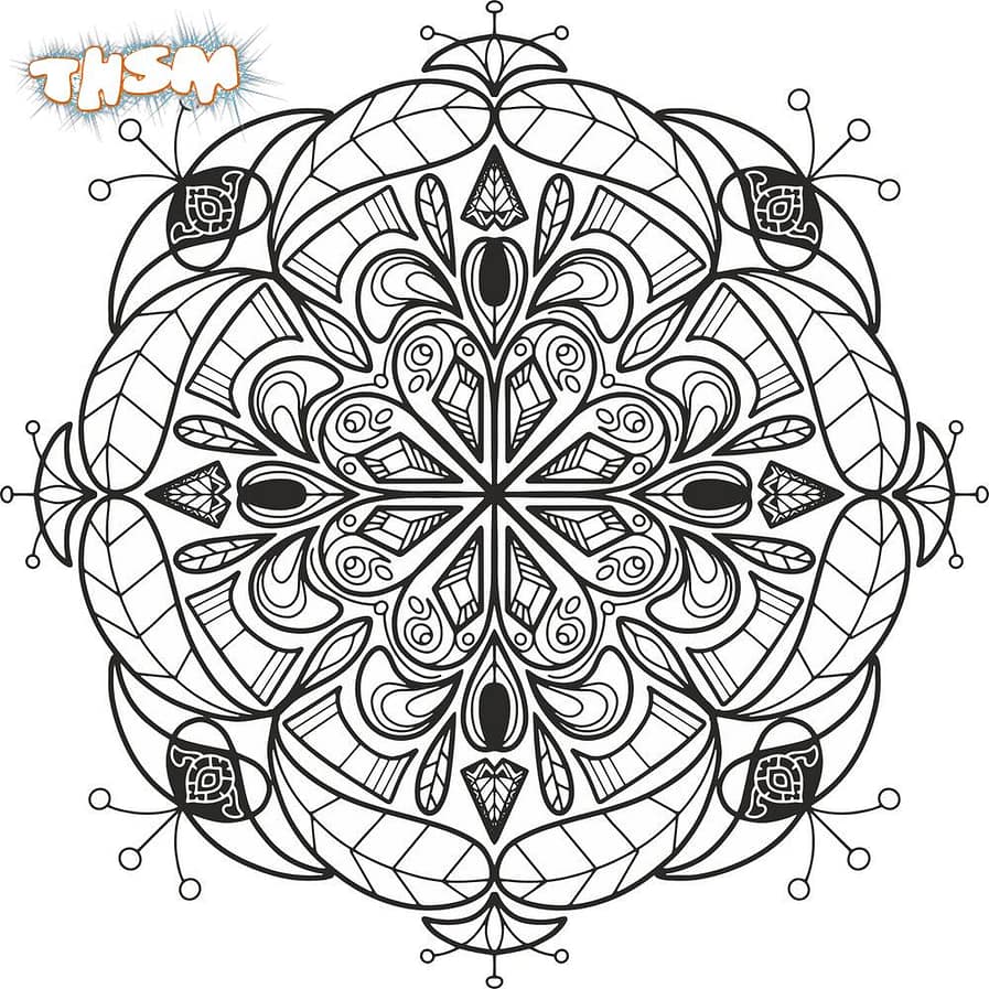 Floral Mandala Design Free Vector cdr Download - 3axis.co
