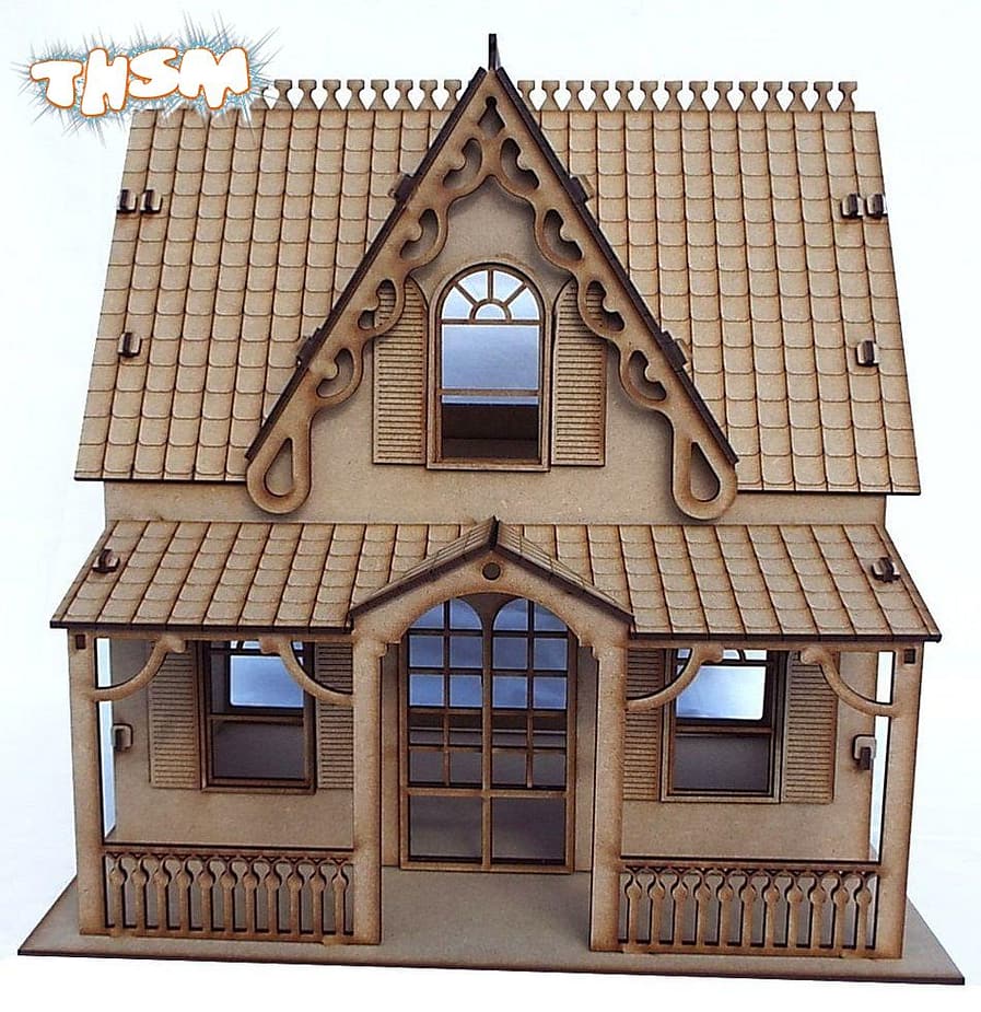 Laser Cut Wooden American Girl Doll House Free Vector