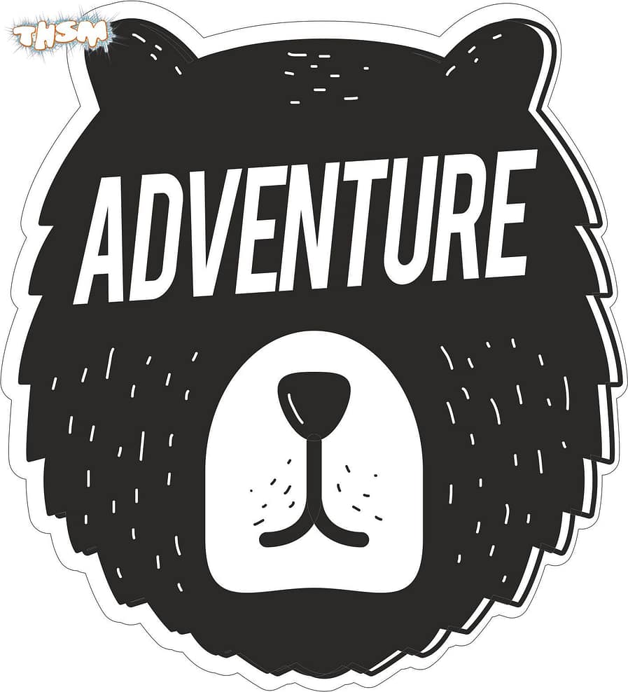 Adventure Sticker Free Vector cdr Download - 3axis.co