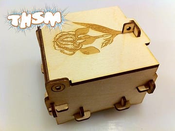 Pinned Box Laser Cut PDF File Free Download - 3axis.co