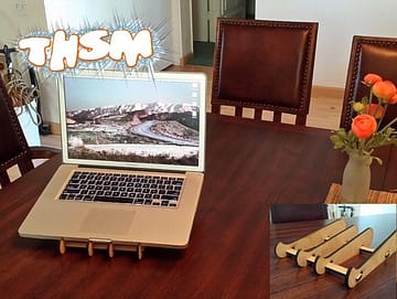 Laptop Stand Laser Cut SVG File Free Download - 3axis.co