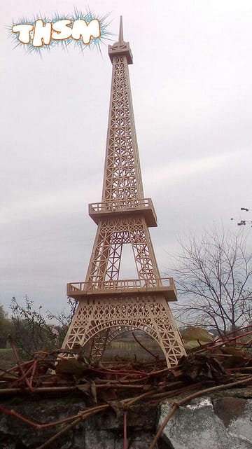 Eiffel Tower Laser Cut Pattern PDF File Free Download - 3axis.co