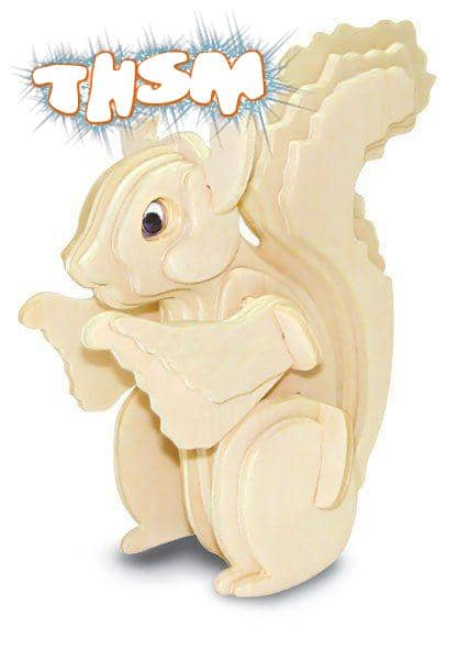 Squirrel 3D Puzzle DXF File Free Download - 3axis.co