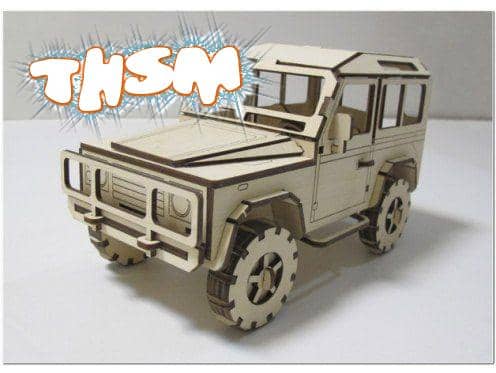 Laser Cut Land Rover Defender DXF File Free Download - 3axis.co