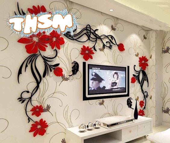 Laser Cut TV Wall Acrylic 3D Relief Wall Sticker Free Vector cdr Download - 3axis.co