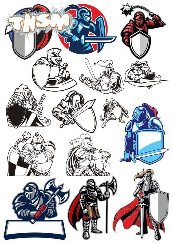 Knight Set Free Vector cdr Download - 3axis.co
