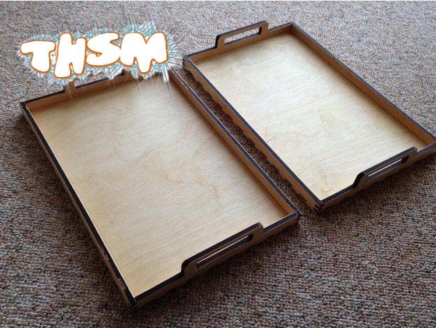 Laser Cut Trays DXF File Free Download - 3axis.co