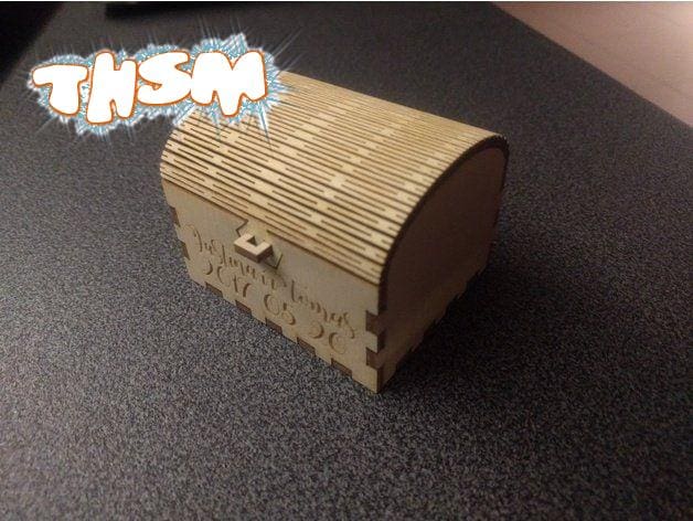 Laser Cut Wedding Ring Box 3mm Plywood DXF File Free Download - 3axis.co