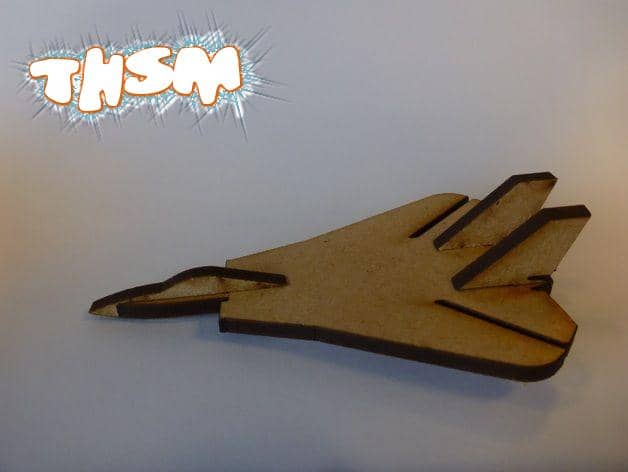 Lasercut Mini F14 Tomcat Fighter Aircraft DXF File Free Download - 3axis.co