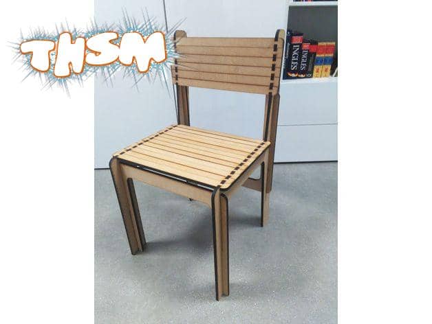 Opensource Laser Cut Chair DXF File Free Download - 3axis.co