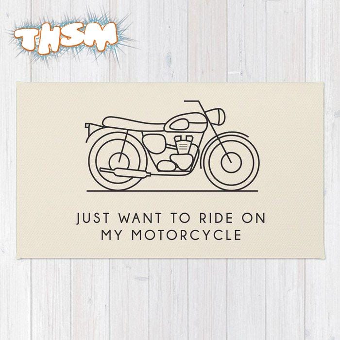 Just Want To Ride On My Motorcycle Wall Art Free Vector cdr Download - 3axis.co