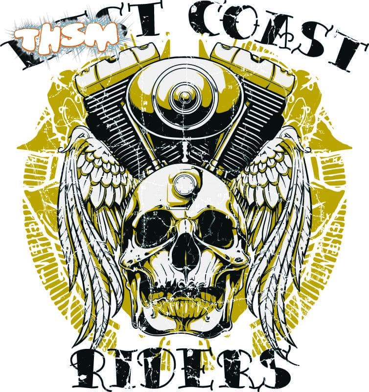 West Coast Riders Poster Vector Art (.eps) Free Vector Download - 3axis.co