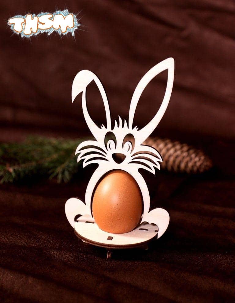 Laser Cut Easter Eggs Rabbit Stand Free Vector cdr Download - 3axis.co