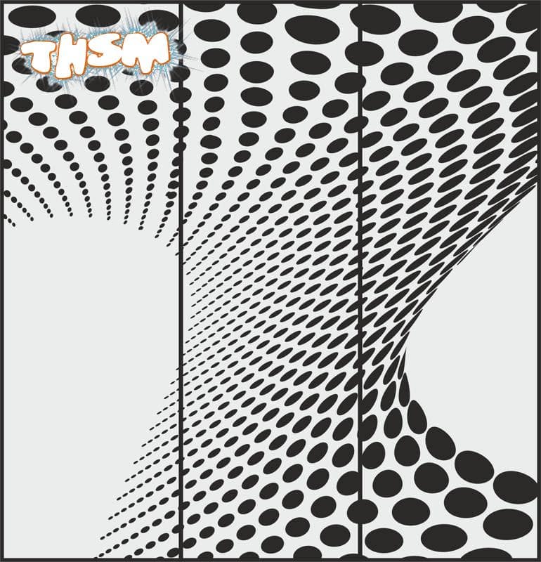 Abstract Circles Drawing For Sandblasting Mirrors Free Vector cdr Download - 3axis.co