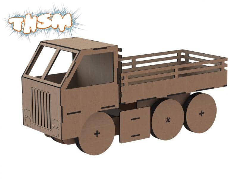 Truck Toy Laser Cut Free Vector cdr Download - 3axis.co