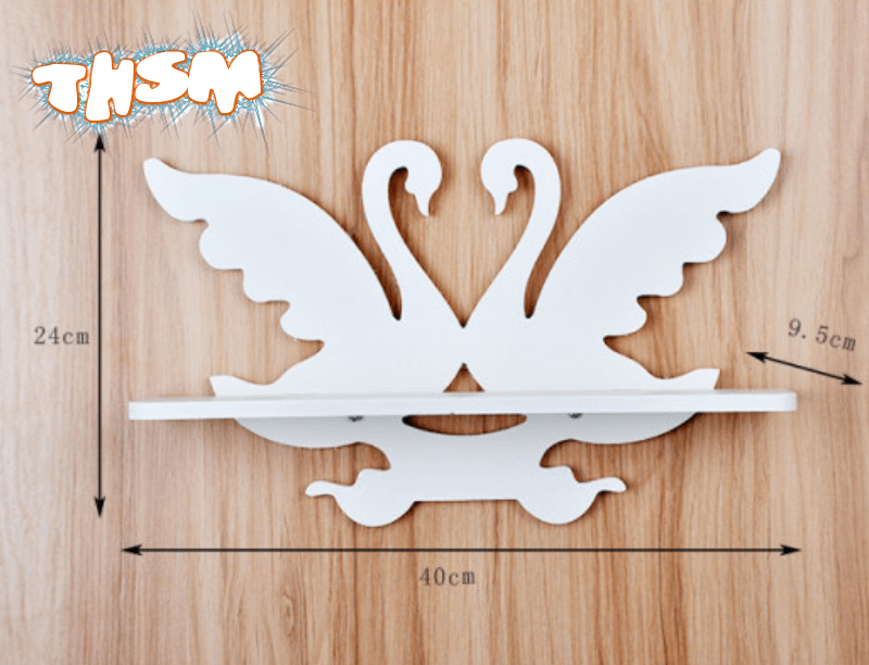 Laser Cut Swan Wall-Mounted Shelf Free Vector cdr Download - 3axis.co